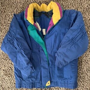 Colorful Men's Puffer Jacket Vintage